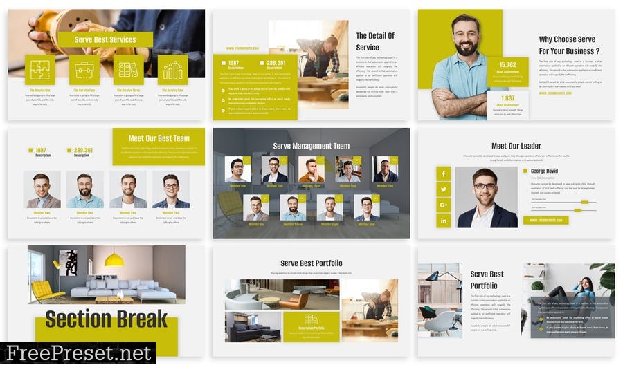 Serve - Business Template Prensentation CXK9RMF