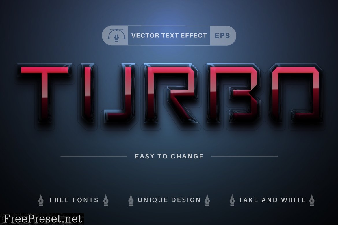 Set 10 Plastic Editable Text Effects