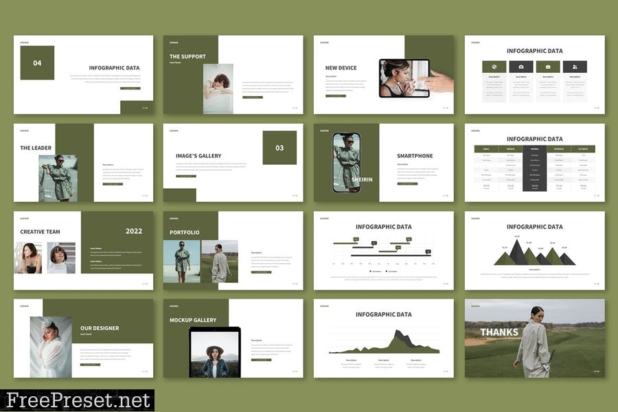 Sheirin - Powerpoint Template 3DCJ23C