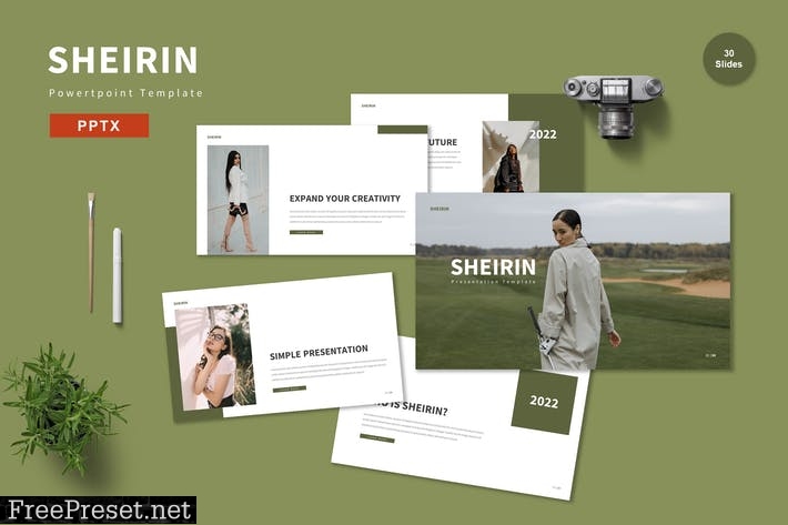 Sheirin - Powerpoint Template 3DCJ23C