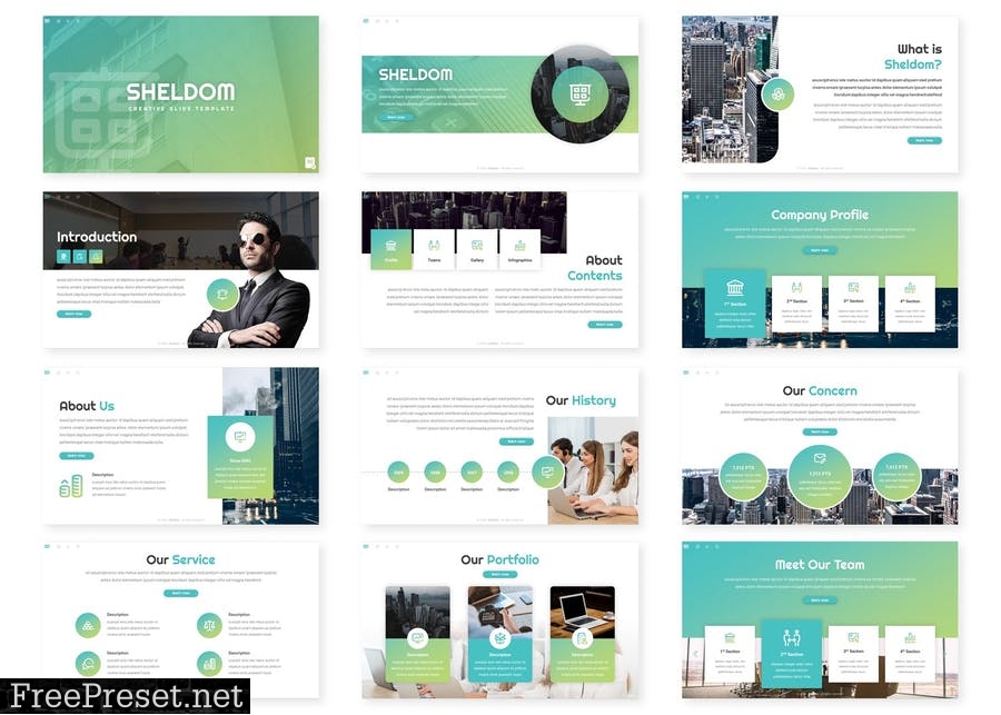 Sheldom - Presentation Template LQKQPLC