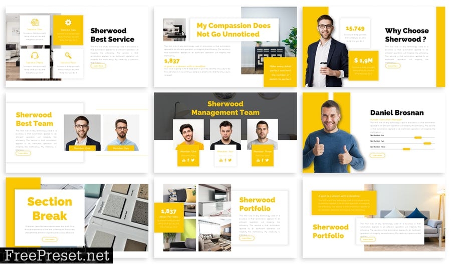 Sherwood - Business Template Prensentation EQT3QTA