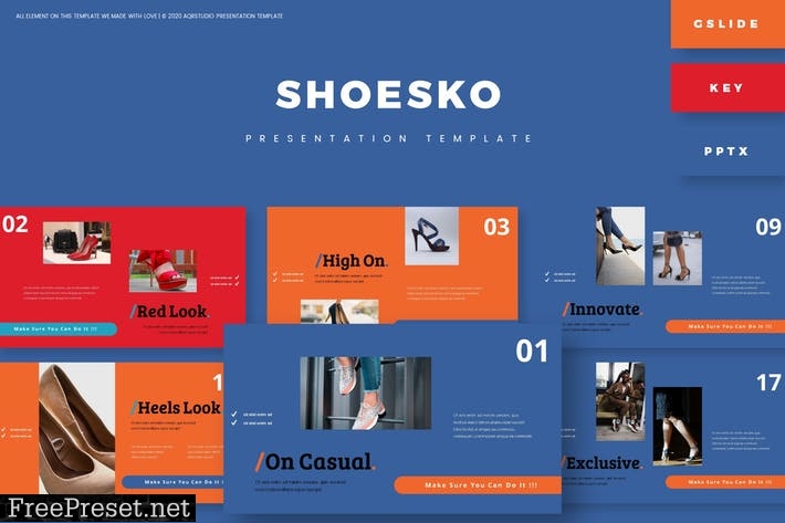 Shoesko - Presentation Template J8P55TM