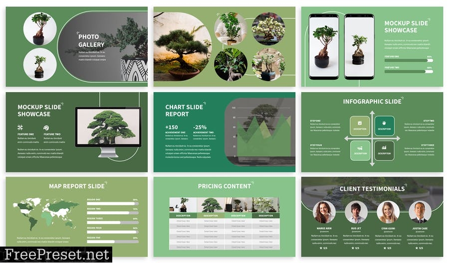 Siera - Eco Plant Powerpoint Template LU44H28