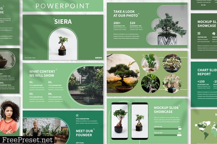 Siera - Eco Plant Powerpoint Template LU44H28