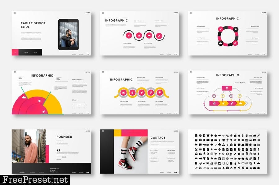 Silvia – Business PowerPoint Template FU4E6UB