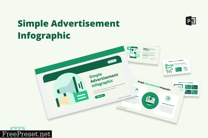 Simple Advertisement Infographic Template P-Point ZKXTB9X