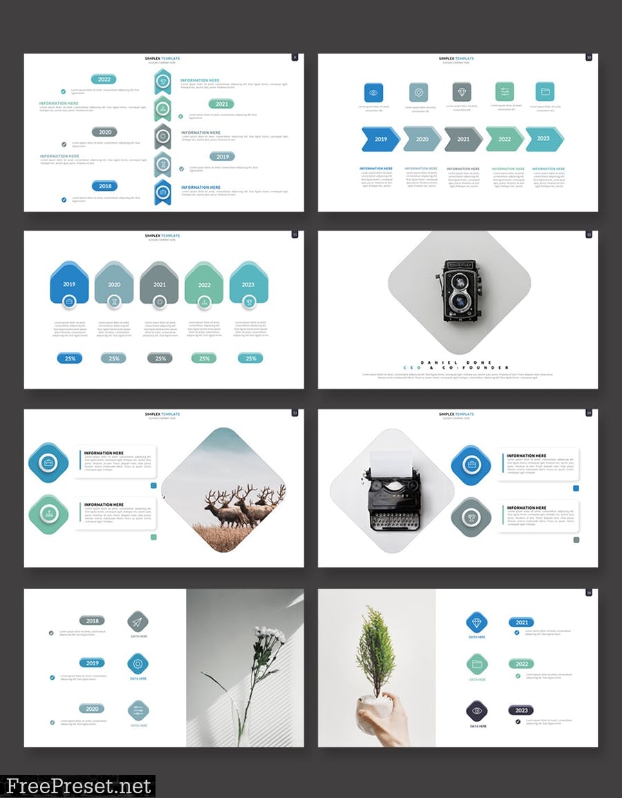 Simplex Powerpoint Template LKXQZLE