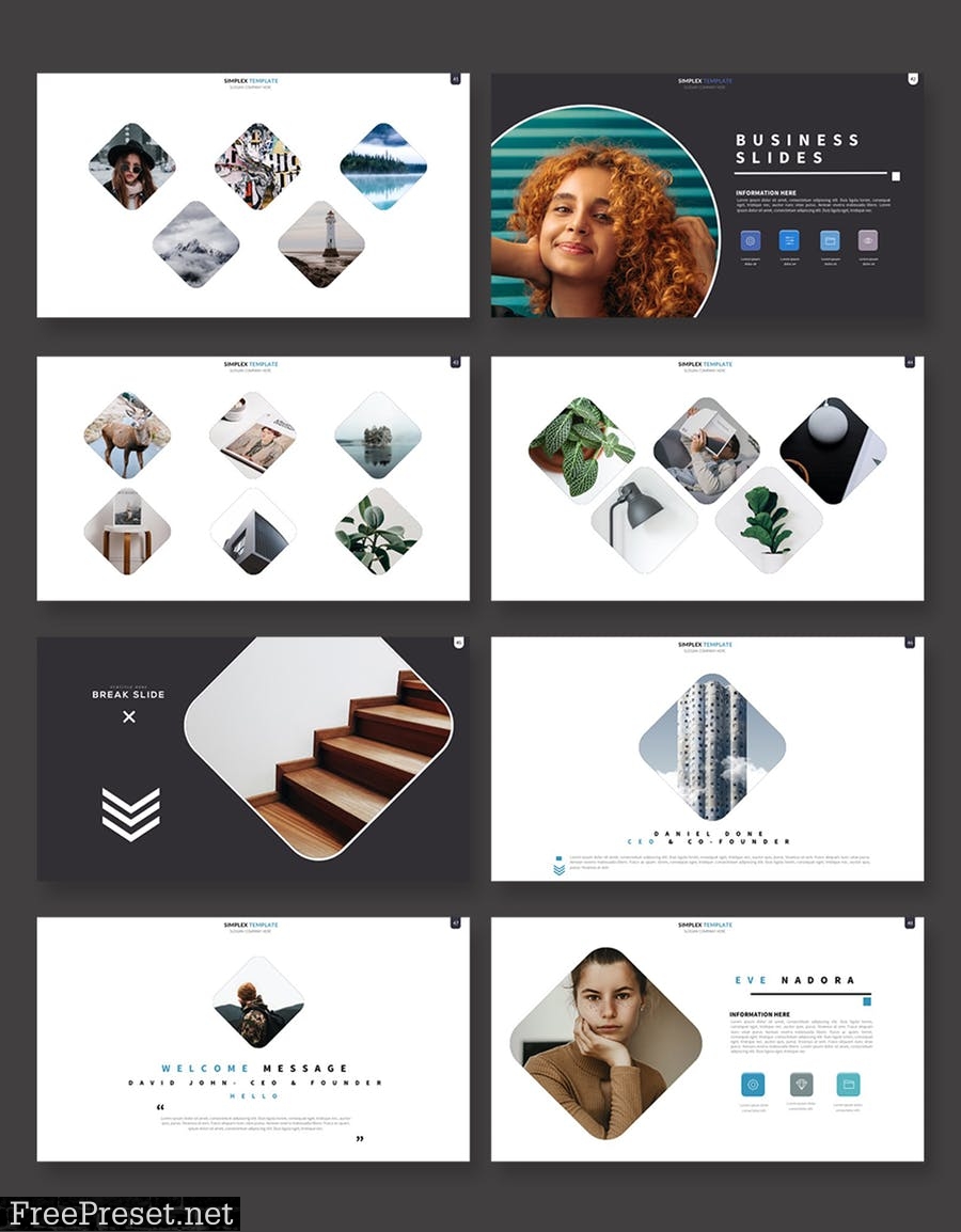 Simplex Powerpoint Template LKXQZLE