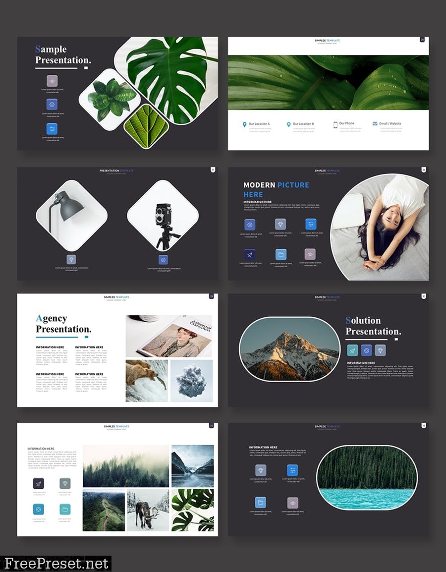 Simplex Powerpoint Template LKXQZLE