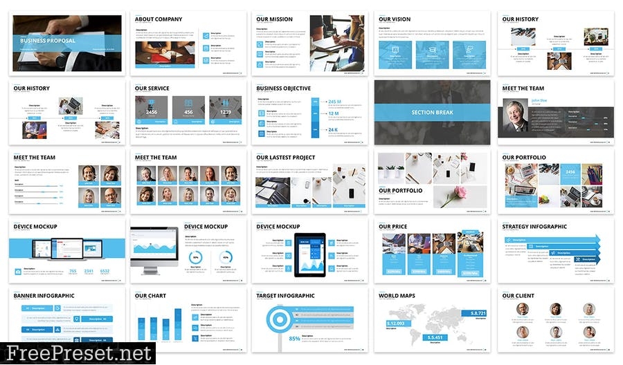 Simply Business Proposal - Google Slides Template SPTWKV