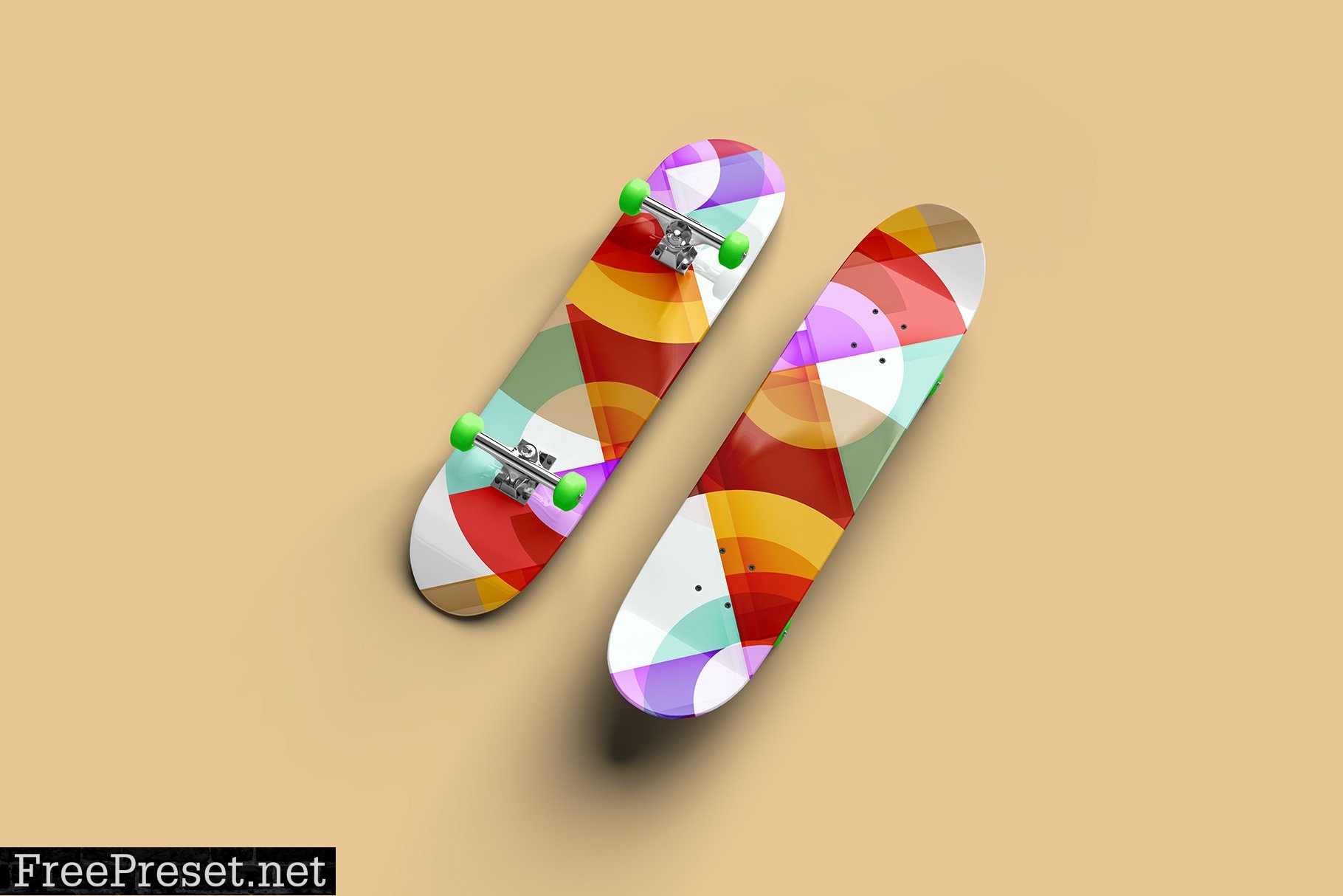 Skateboard Mockup Scenes - 8 Views 7438545