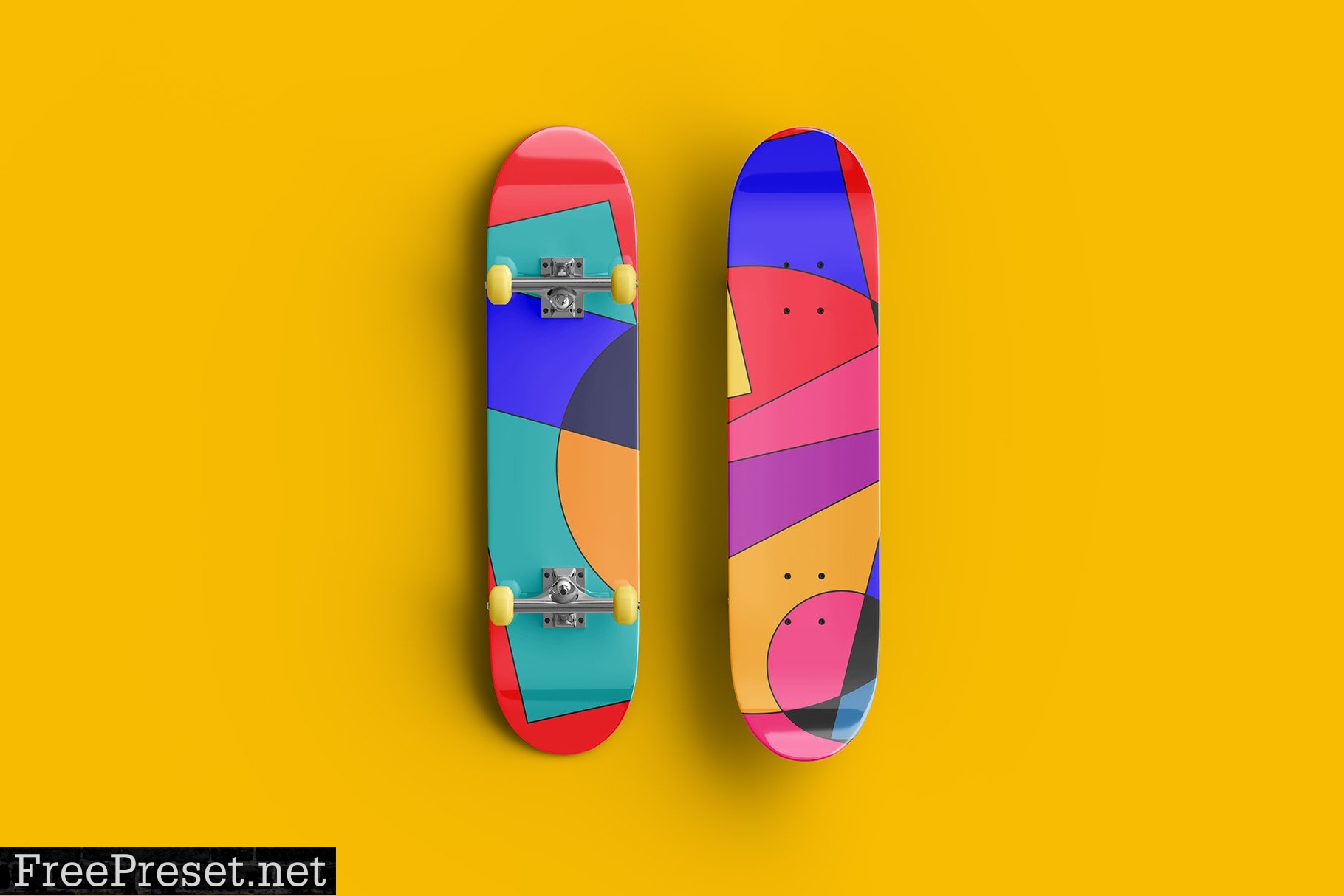 Skateboard Mockup Scenes - 8 Views 7438545