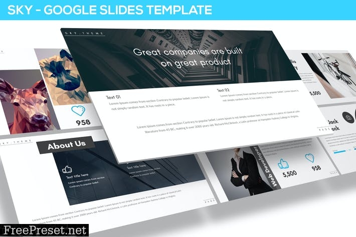 Sky - Multipurpose Google Slides Template XGXMXS