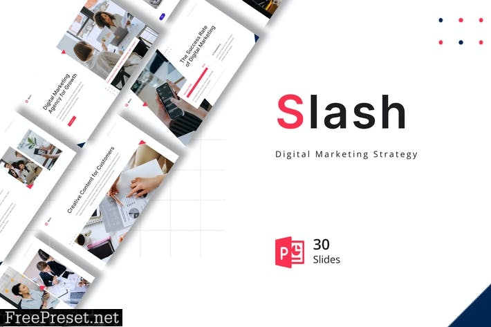 Slash - Digital Marketing Strategy Powerpoint 4AESNTE