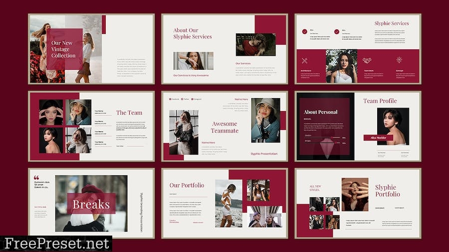 Slyphie Business Presentation PowerPoint Template 8U8VTBZ