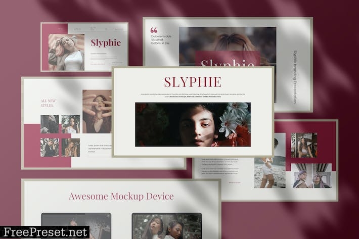 Slyphie Business Presentation PowerPoint Template 8U8VTBZ