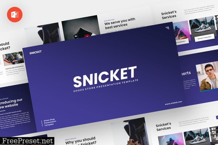 Snicket - Shoes Store Powerpoint Template S4RXYQU