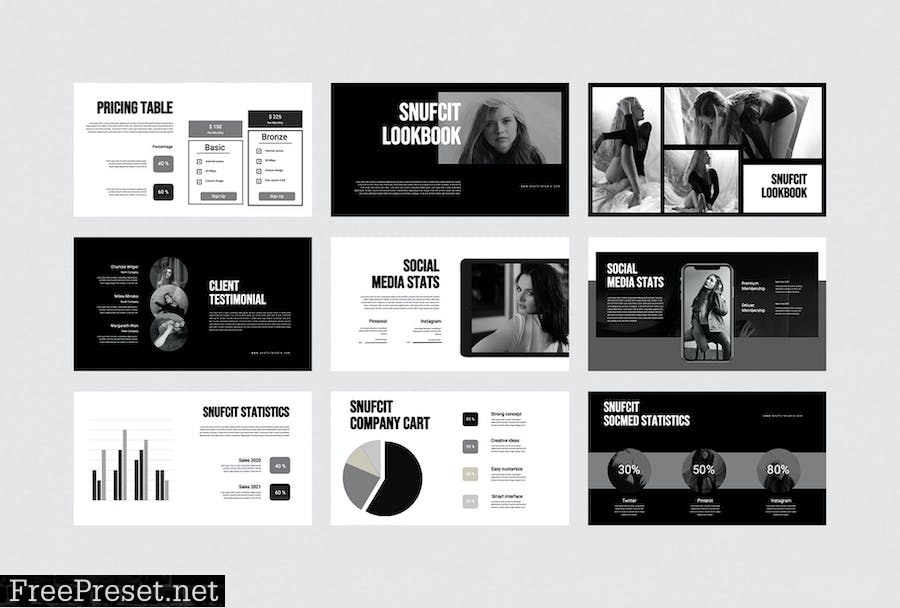 Snufcit - Powerpoint Template 8X4FB7Q