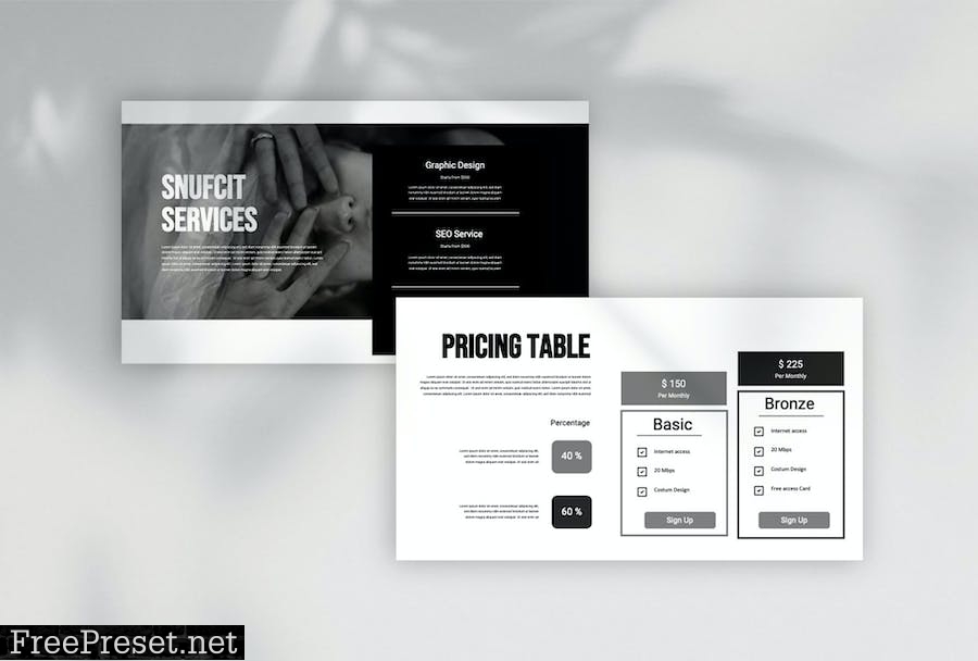 Snufcit - Powerpoint Template 8X4FB7Q