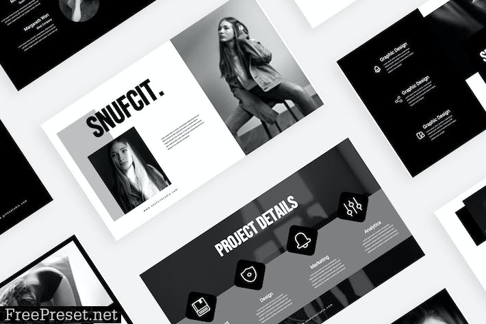 Snufcit - Powerpoint Template 8X4FB7Q