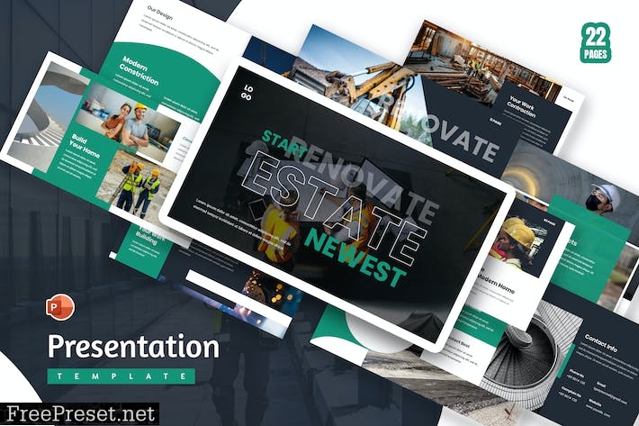 Sofr Constraction PowerPoint Presentation Template 95Q2U4P