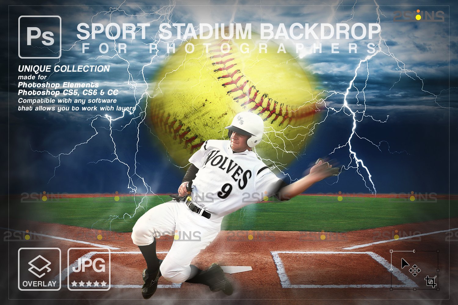 Softball Backdrop Sports Digital 7394683