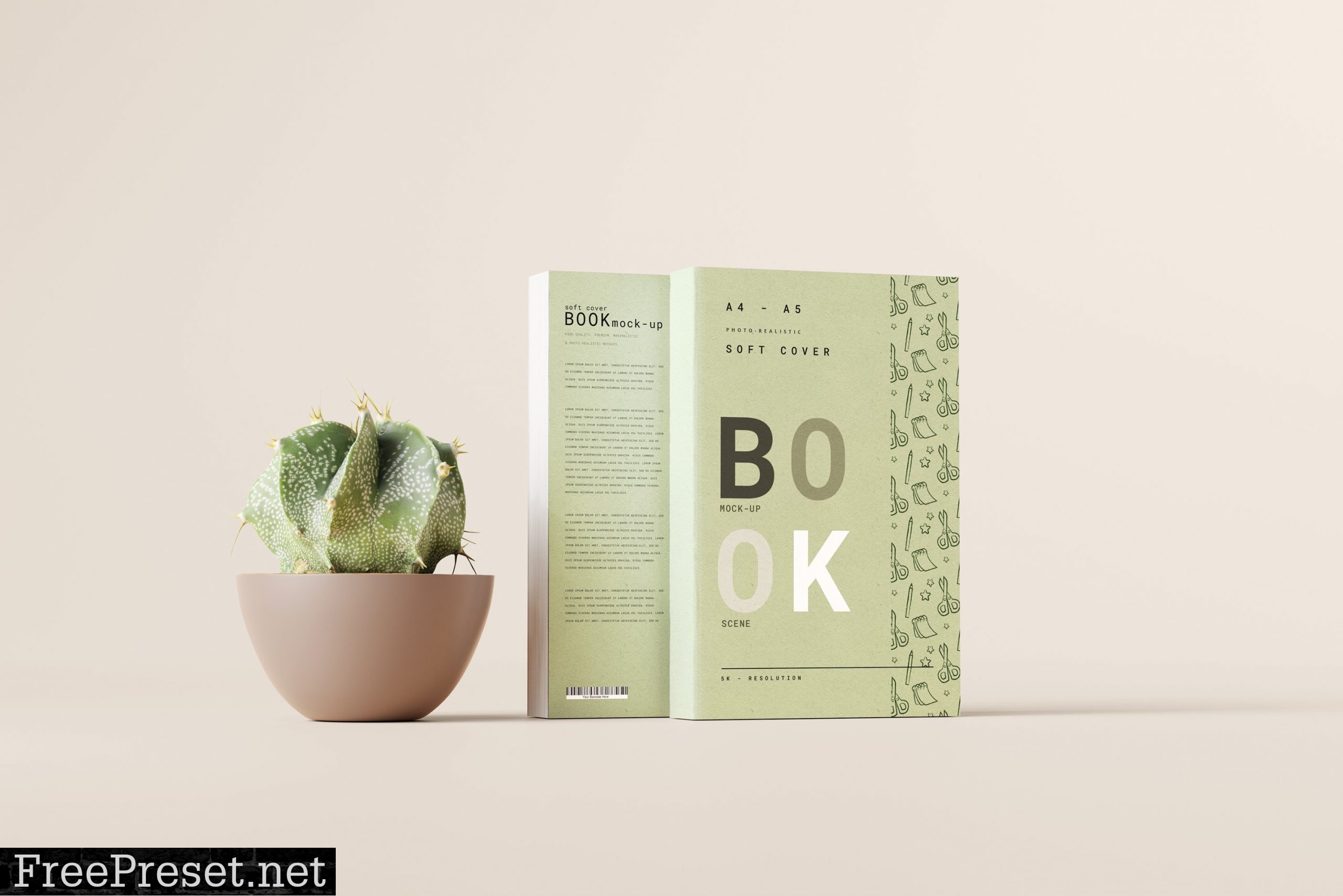 Softcover Large Book Mockup 7403841