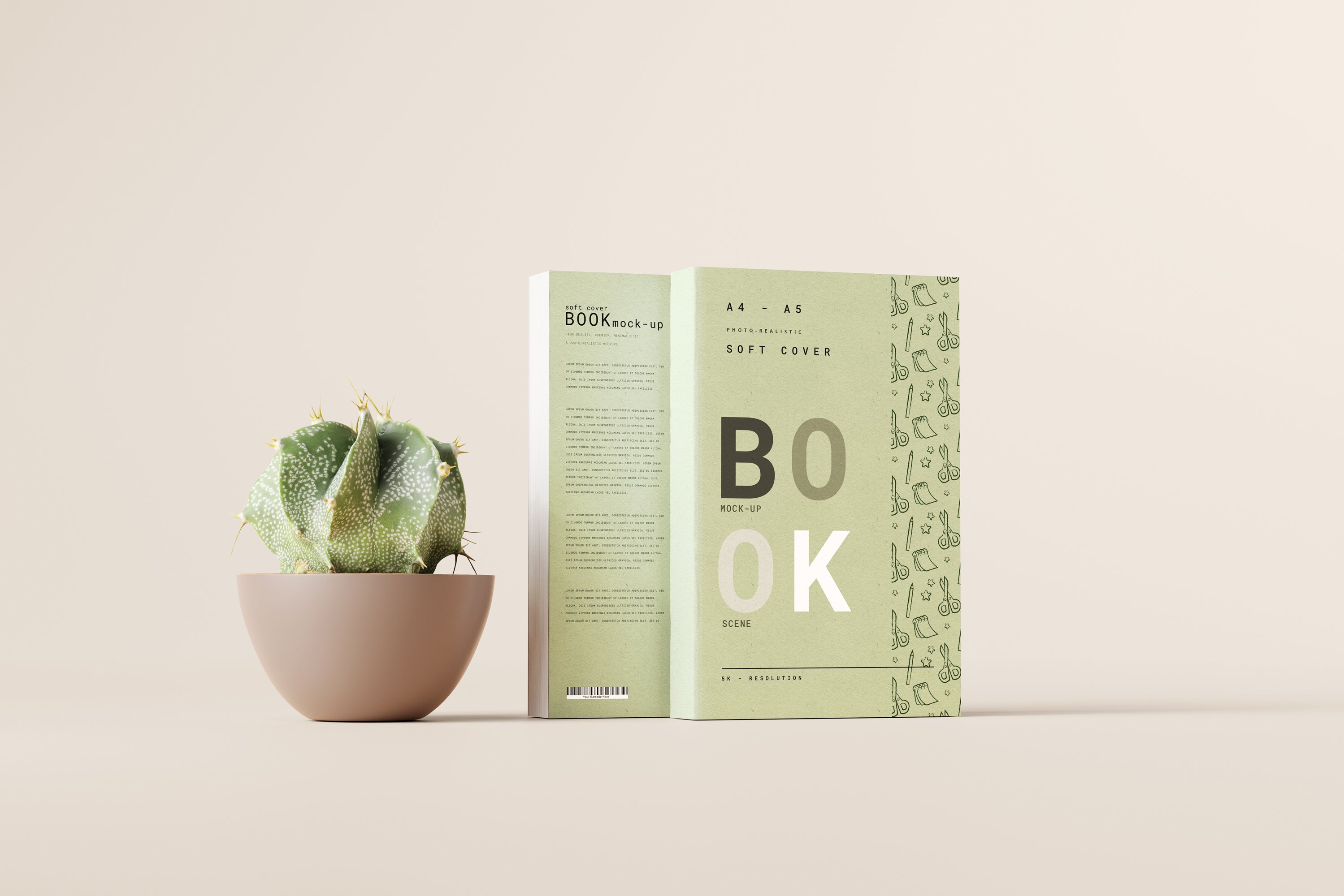 Softcover Large Book Mockup 7403841