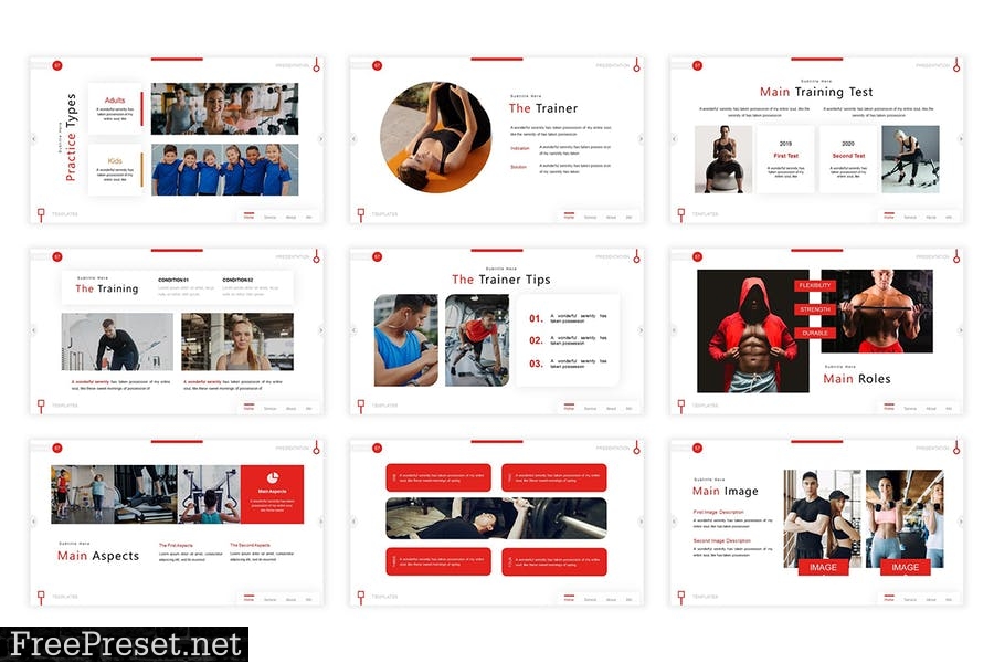 Sport Up Presentation Template CG3TVZV