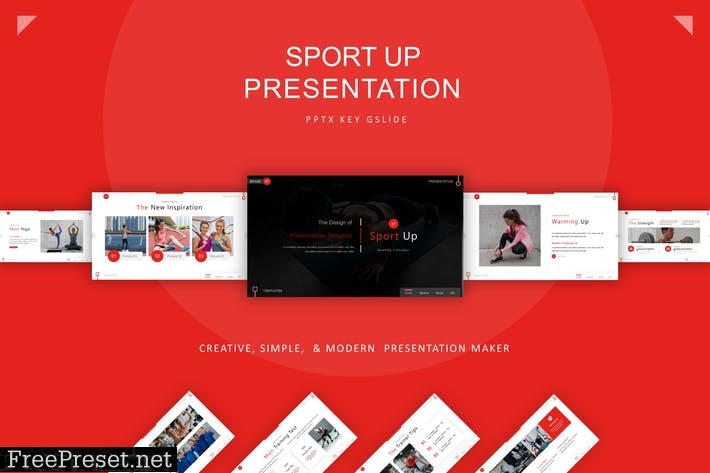 Sport Up Presentation Template CG3TVZV