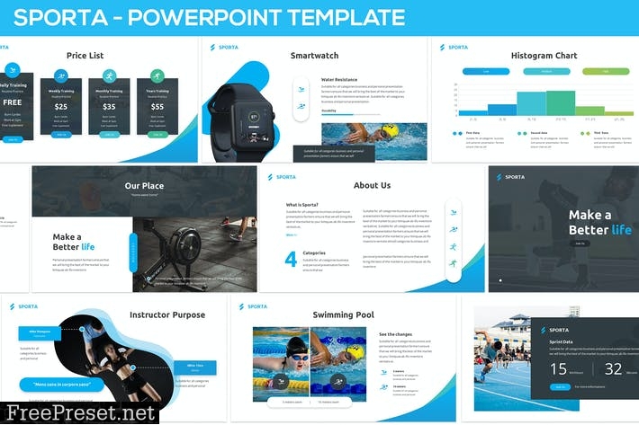 Sporta - Powerpoint Presentation Template KVT7LA