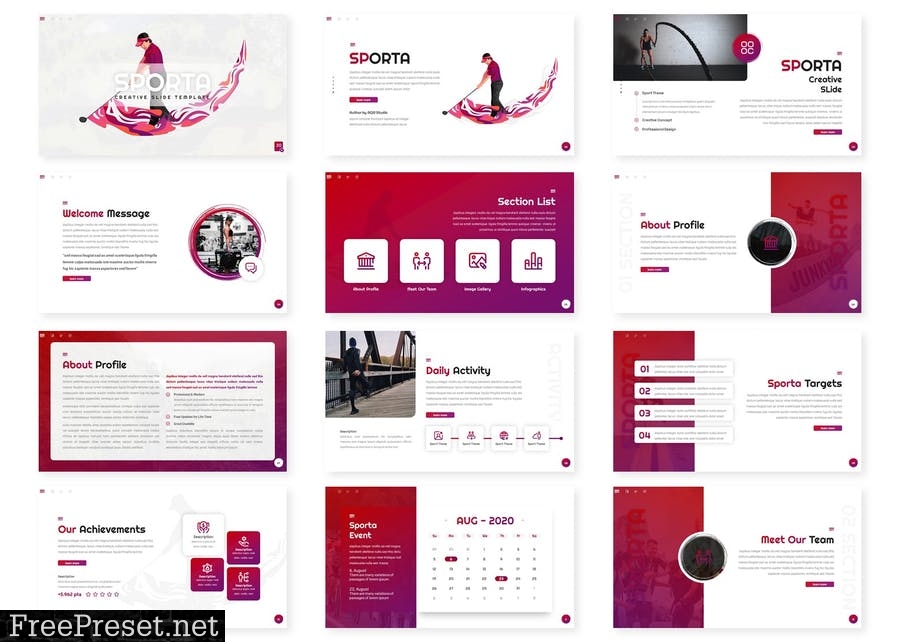 Sporta - Presentation Template JB2H923