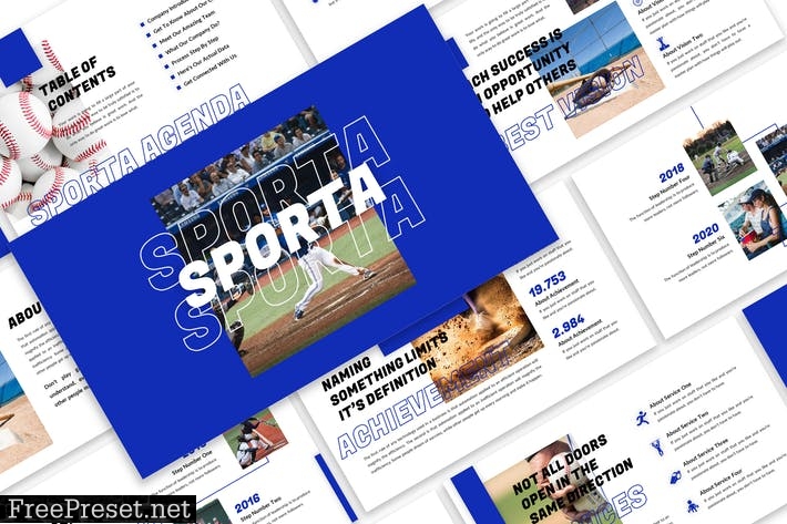 Sporta - Sports Template Prensentation G66VYZP