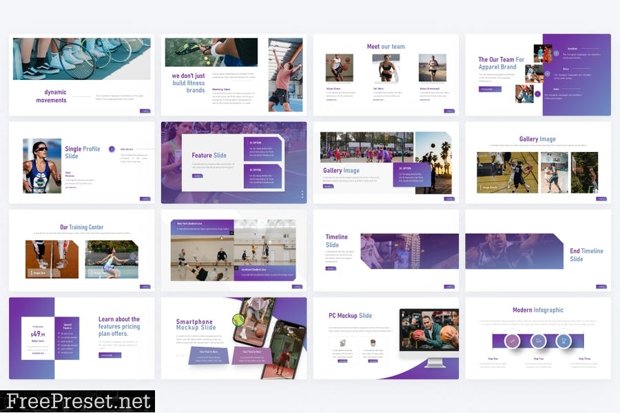 Sportazo Sport PowerPoint Template T379SQR