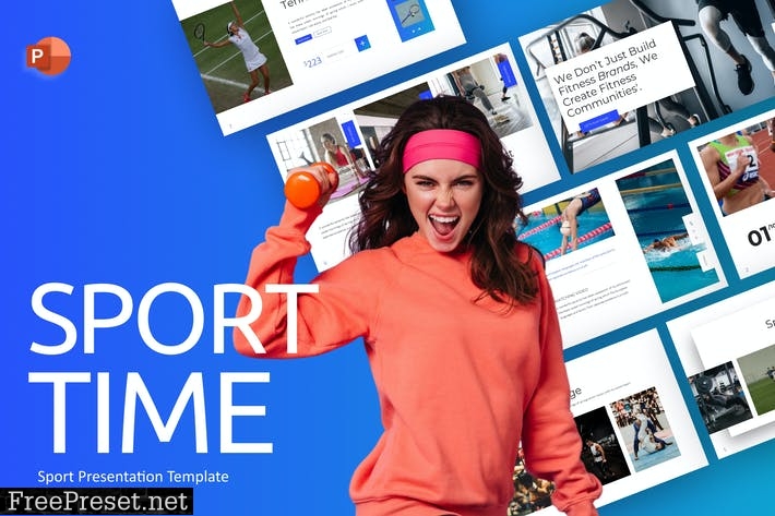 Sportime Sport PowerPoint Template LV3YSLE