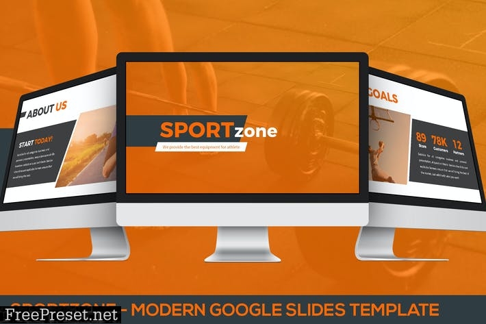 Sportzone - Modern Google Slides Template MR3N7Q