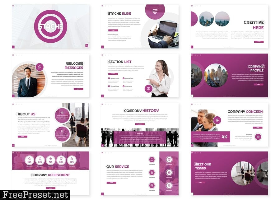 Stache - Presentation Template 5M7LLMU