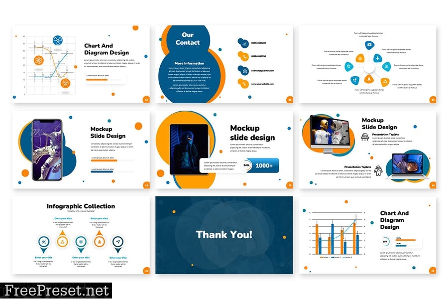 Starry Galaxy - Powerpoint Template 86W5QPE