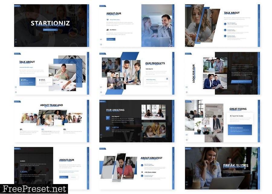 Startiobiz Presentation Template KPATVRM