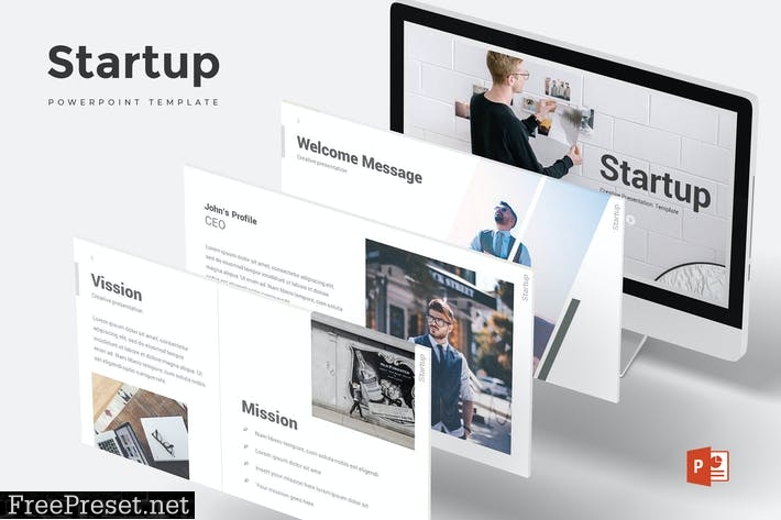 Startup - Powerpoint Template 4TJECV