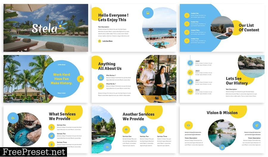 Stela - Travel Powerpoint Template YQVD4SW