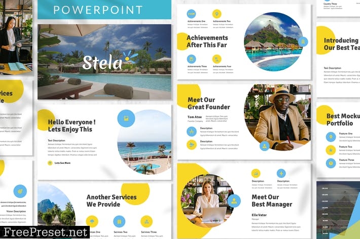 Stela - Travel Powerpoint Template YQVD4SW