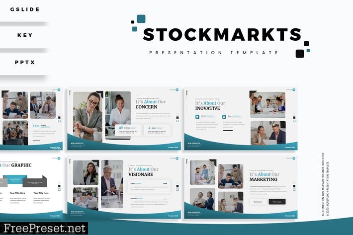 Stockmarkets - Presentation Template PZSRCE2