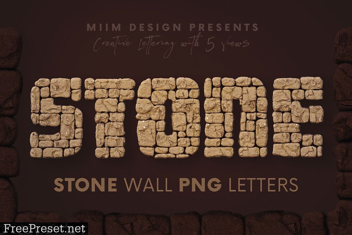 Stone Wall - 3D Lettering 6726302