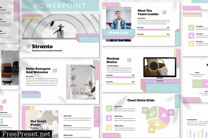 Stranto - Creative Powerpoint Template UU2M53B