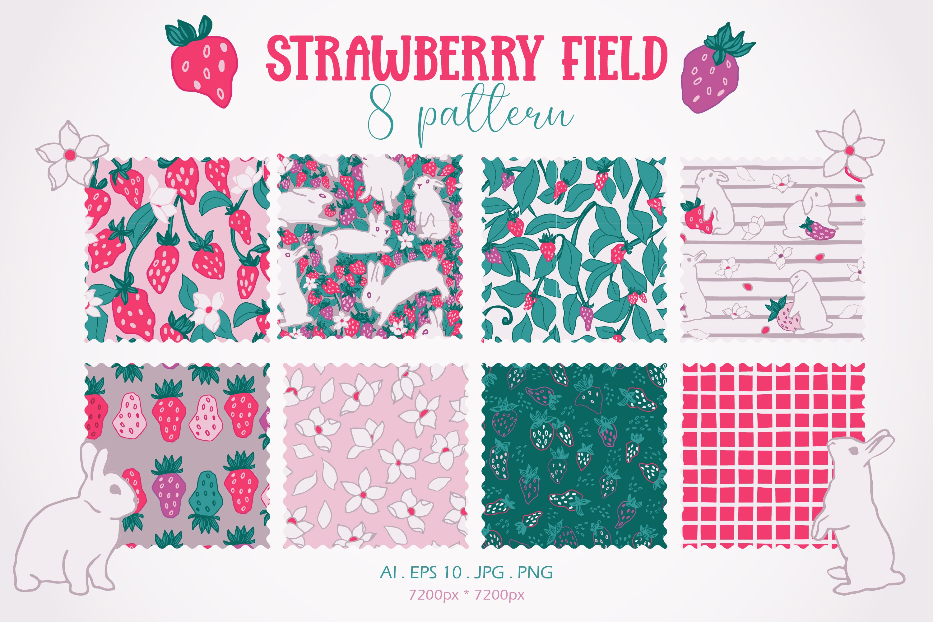 Strawberry field collection 7083412