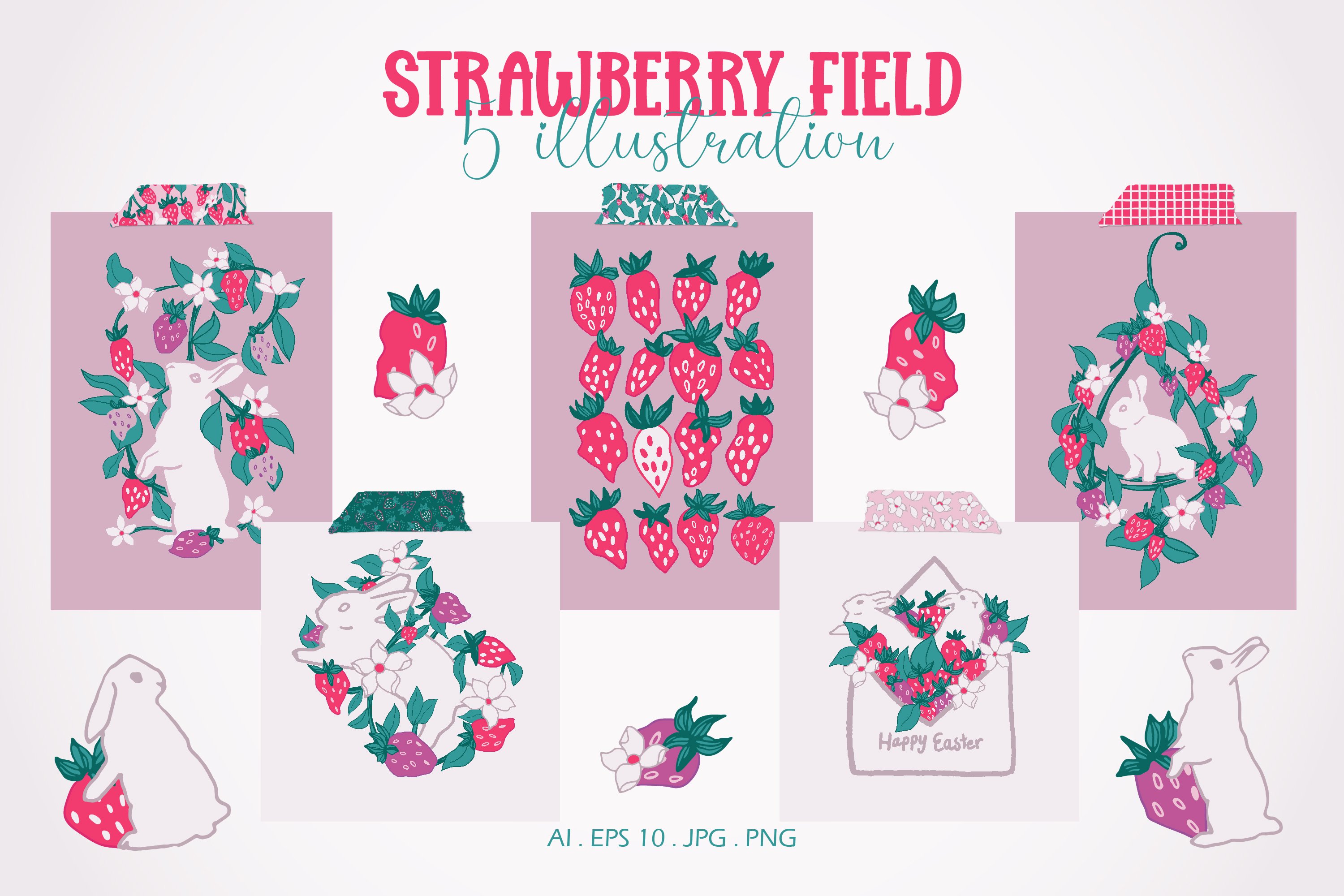 Strawberry field collection 7083412