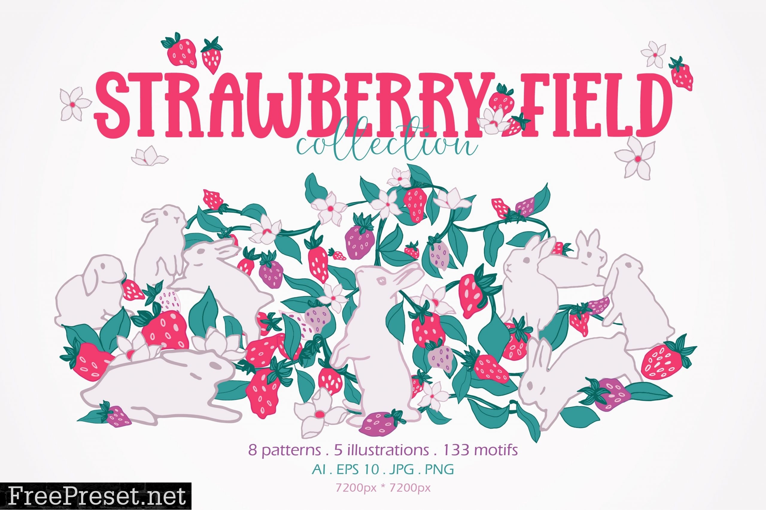 Strawberry field collection 7083412