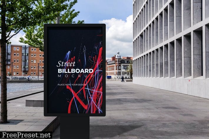 Street Billboard Mock-up JLDAUB7